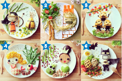 Food art : 10 idées pour décorer l'assiette des enfants