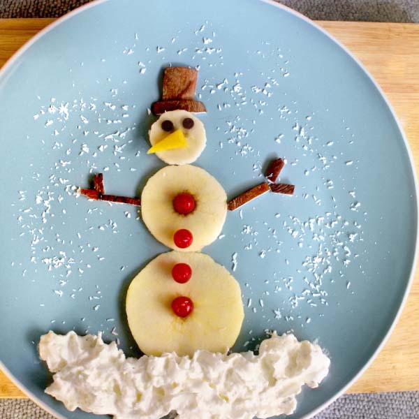 Bonhommes sablés à la confiture Sous la neige pommes airelles de