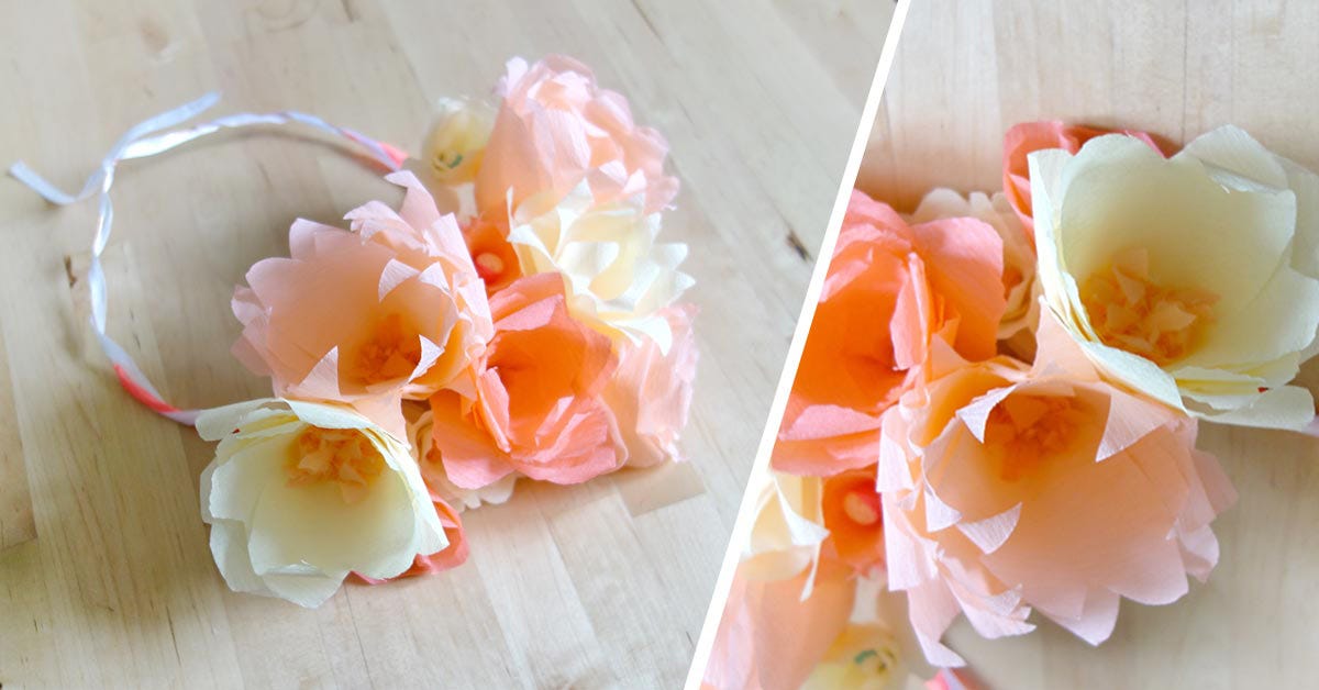 DIY Couronne Fleurs