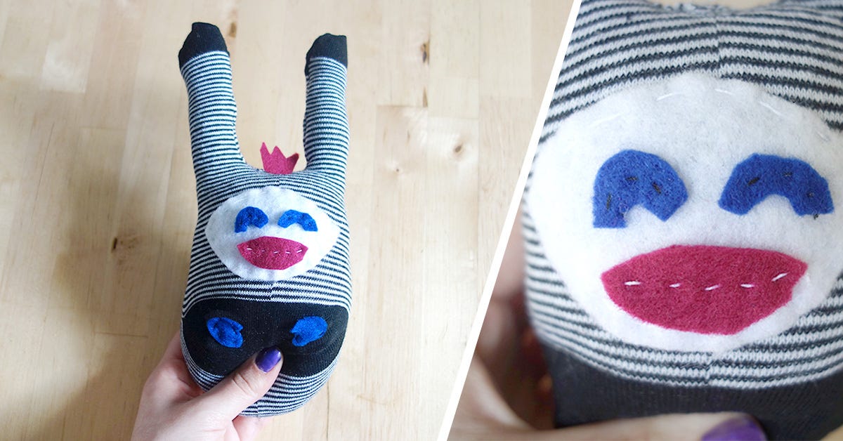 DIY doudou chaussette