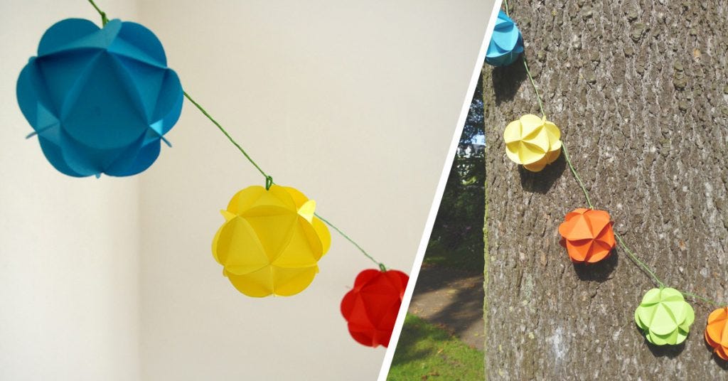 Guirlande en papier DIY