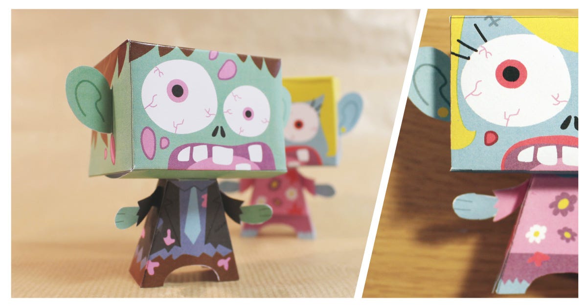 DIY paper toy halloween