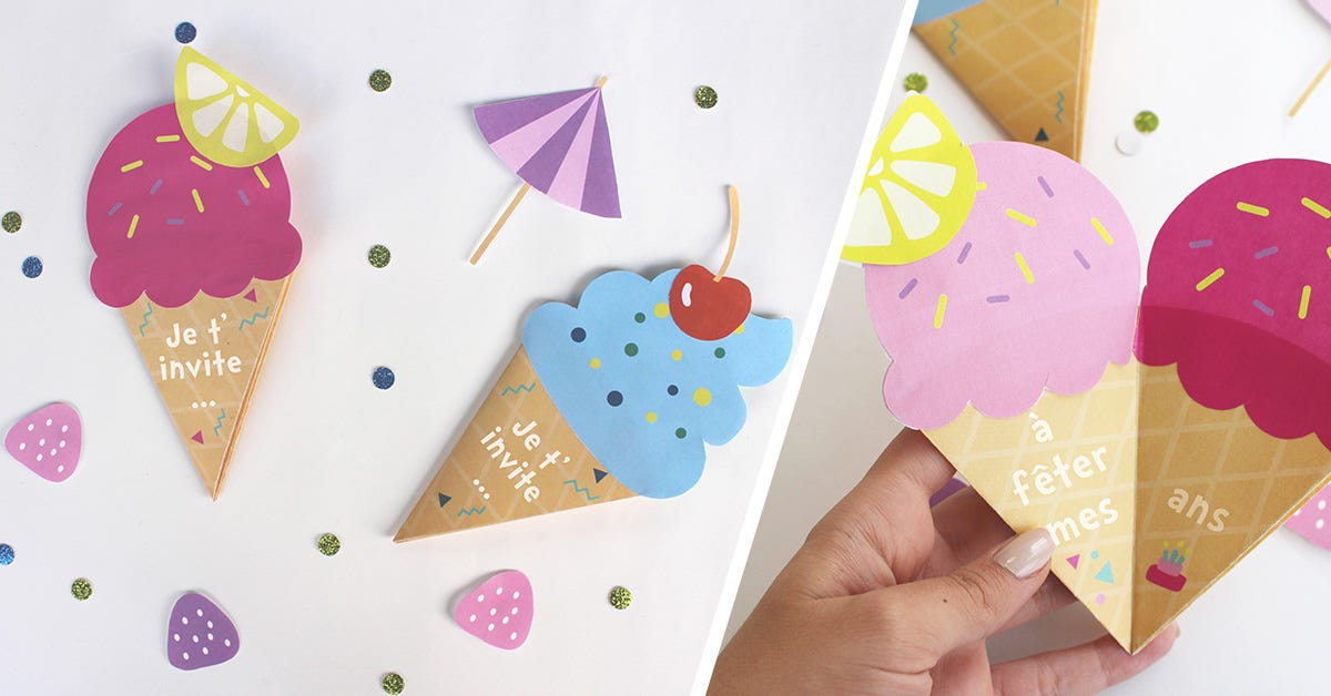 Tuto : invitations pour un anniversaire d'enfant