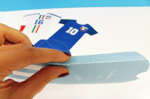 DIY carte anniversaire football