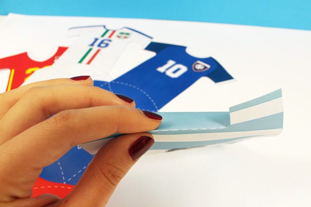 DIY carte anniversaire football