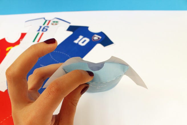 DIY carte anniversaire football