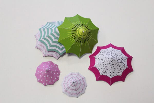 DIY parasols printables
