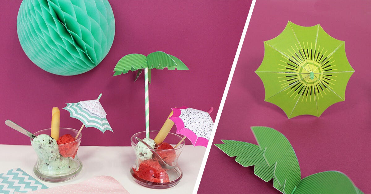 DIY parasols printables