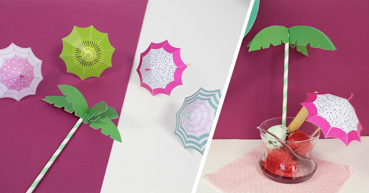 DIY parasols printables