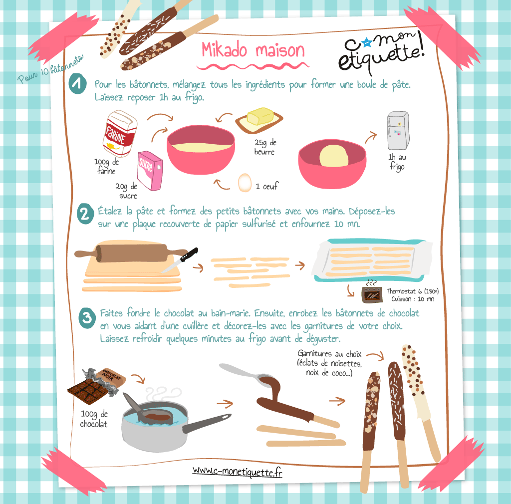 Recette de Mikado maison