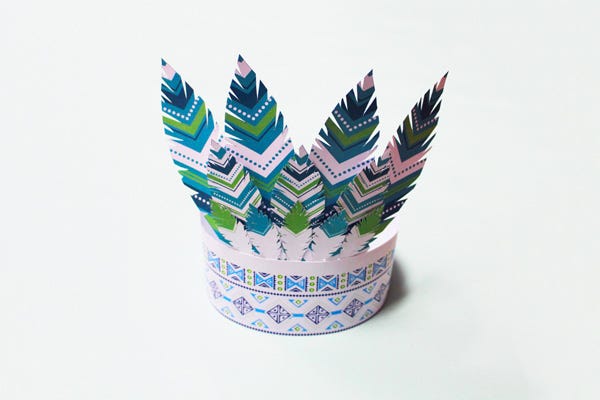 Printable couronne indien