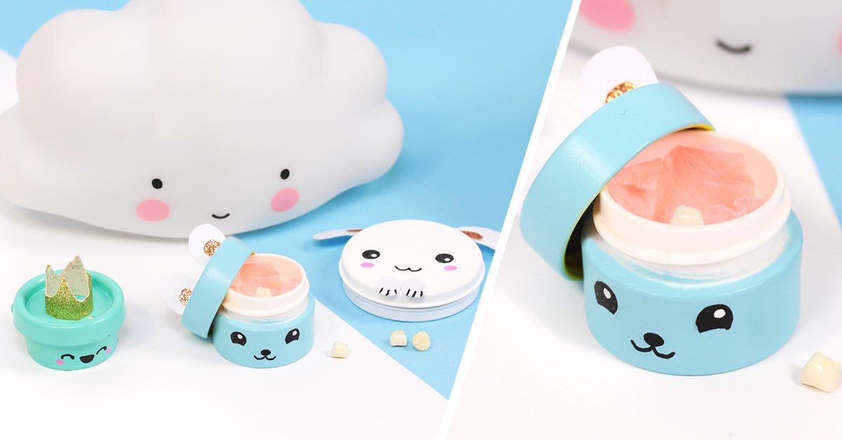 DIY boîte dents kawaii