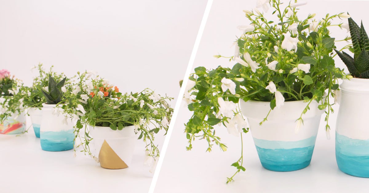 DIY pots de fleurs