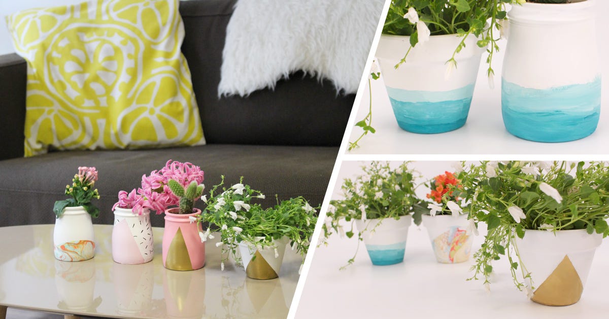 DIY pots de fleurs