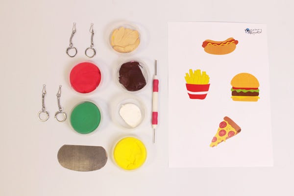 DIY porte-clés hamburger