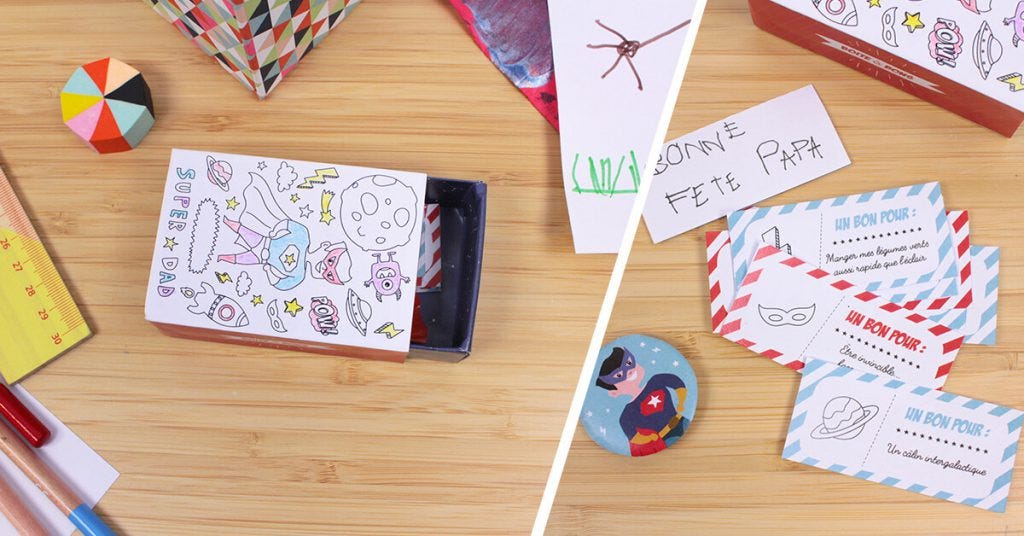 DIY Boîte à bons cadeaux pour la fête des pères