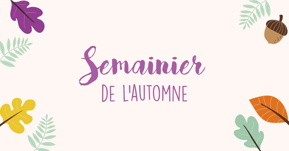 DIY semainier automne 2017