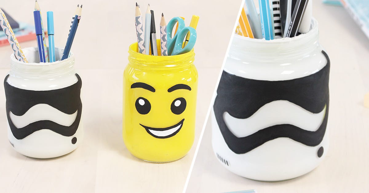 Pot à crayon lego DIY