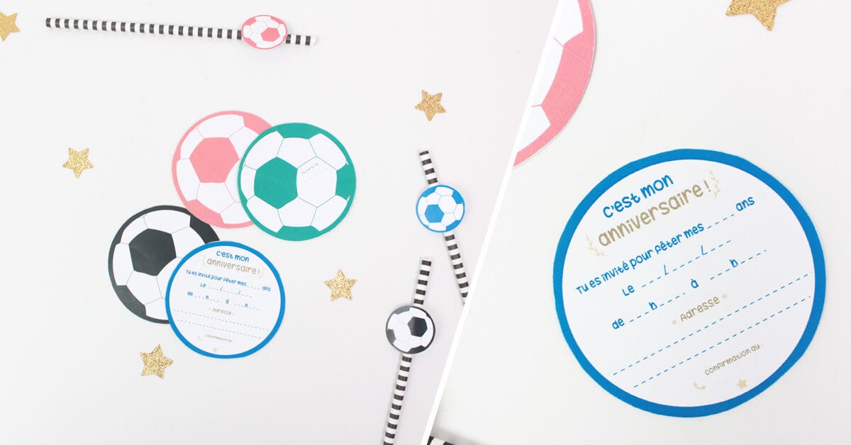 Kit anniversaire foot enfant