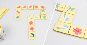 Jeu De Dominos Créatif Association Par Couleurs Akros – éducatif, Pour Enfants, Multicolore