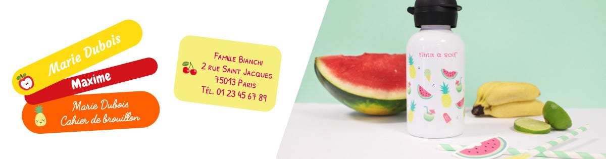 Atelier enfant DIY Invitations Fruits