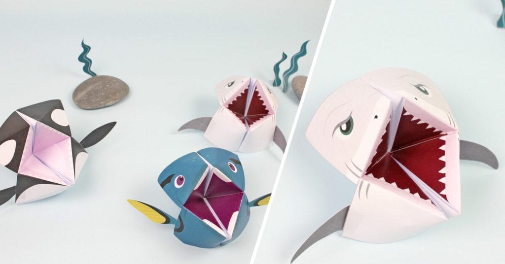 Des cocottes en papier tout droit venues des profondeurs