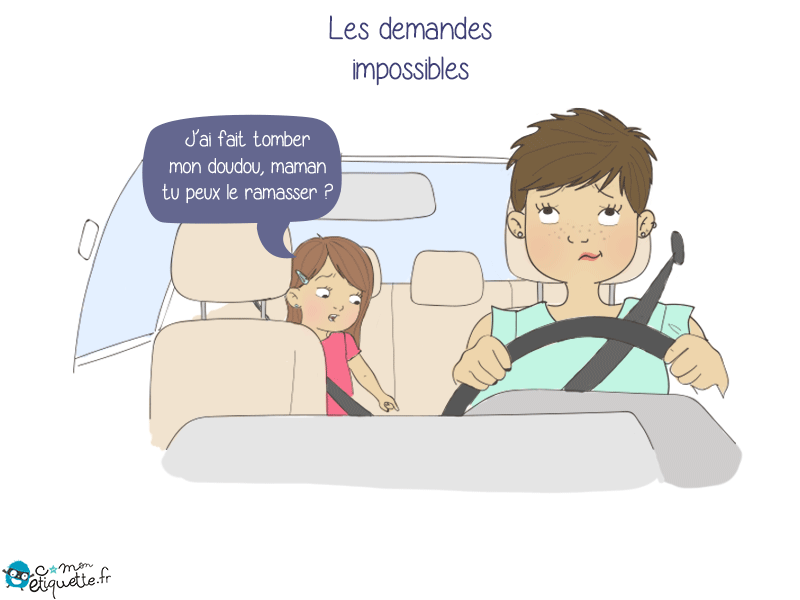 Pas facile de rester concentrer en voiture avec les loulous à bord !