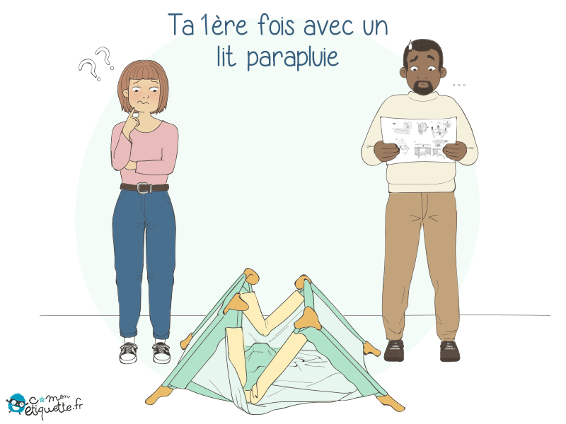 humour lit parapluie