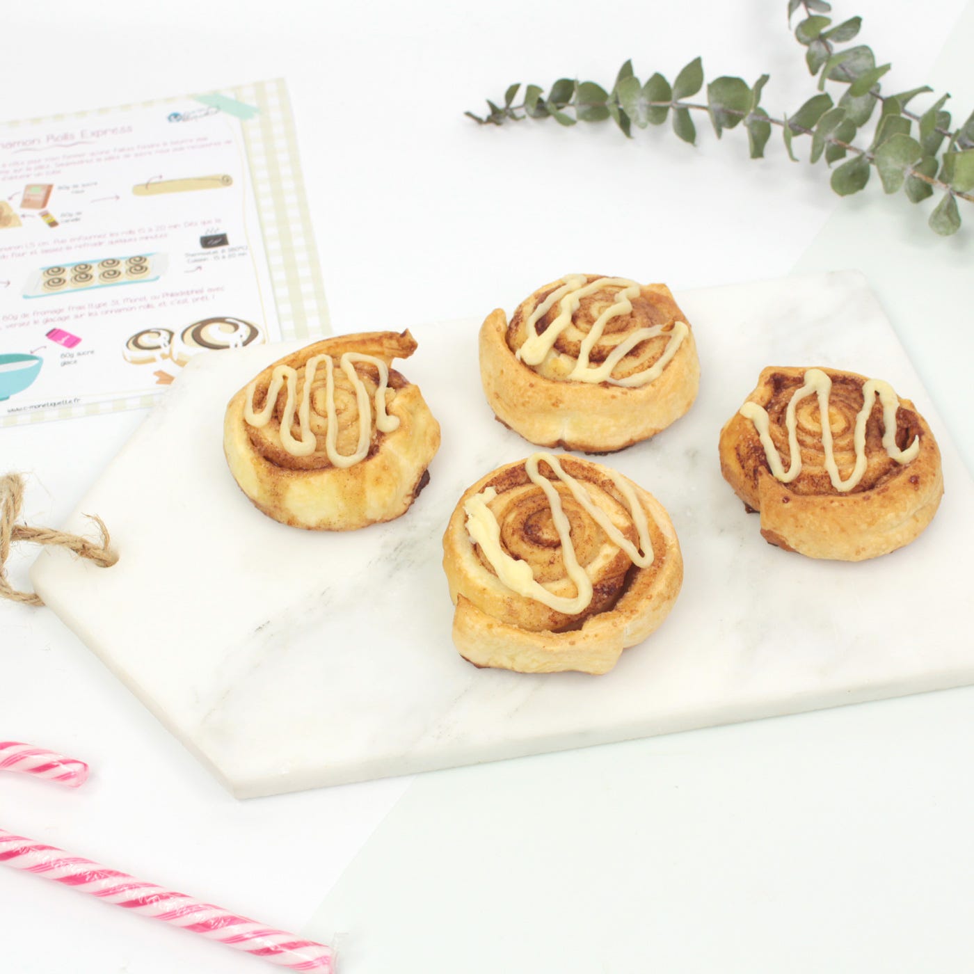 Des petits pains à la cannelle à savourer dès leur sortie du four !