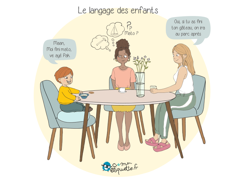 humour parents language enfant