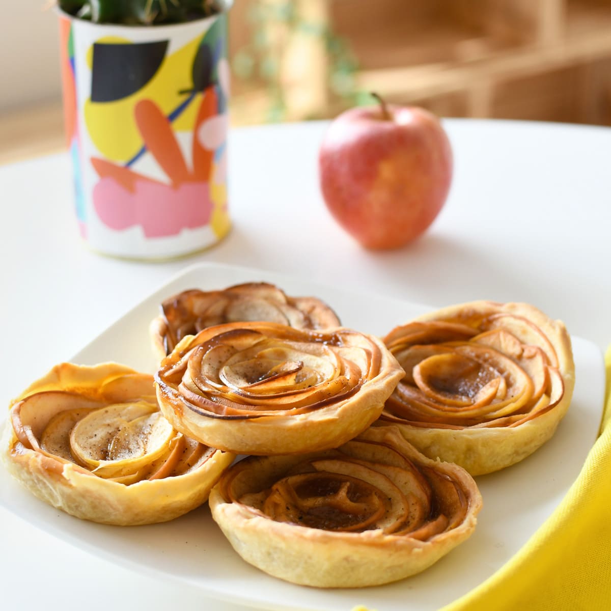 recette tartelettes aux pommes et au caramel