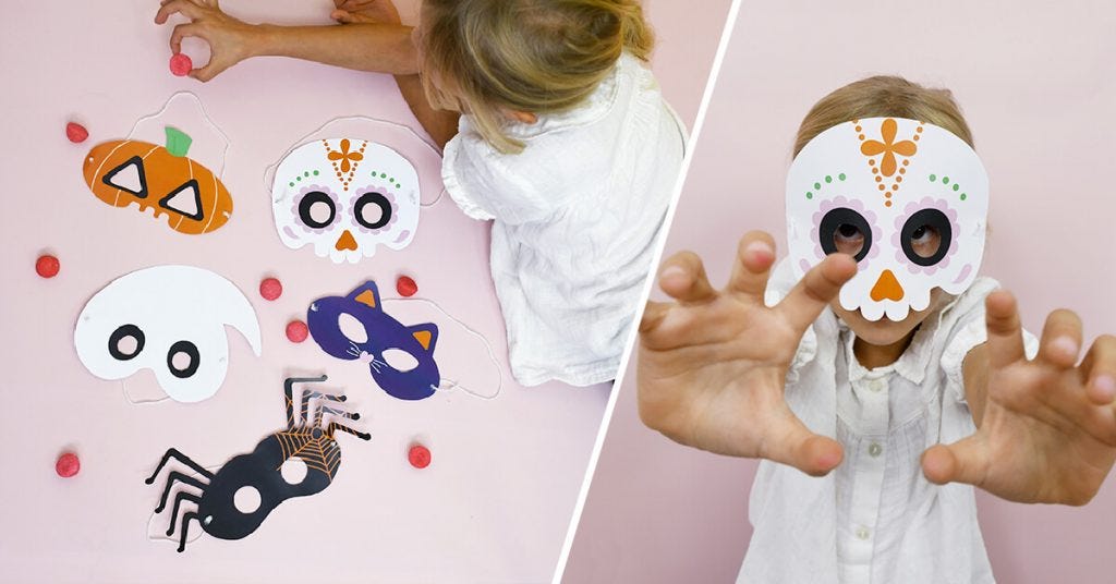 Etapes masque halloween a fabriquer