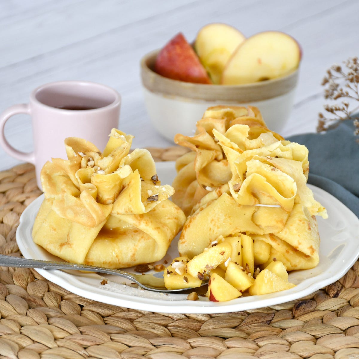 recette aumonieres aux pommes caramel