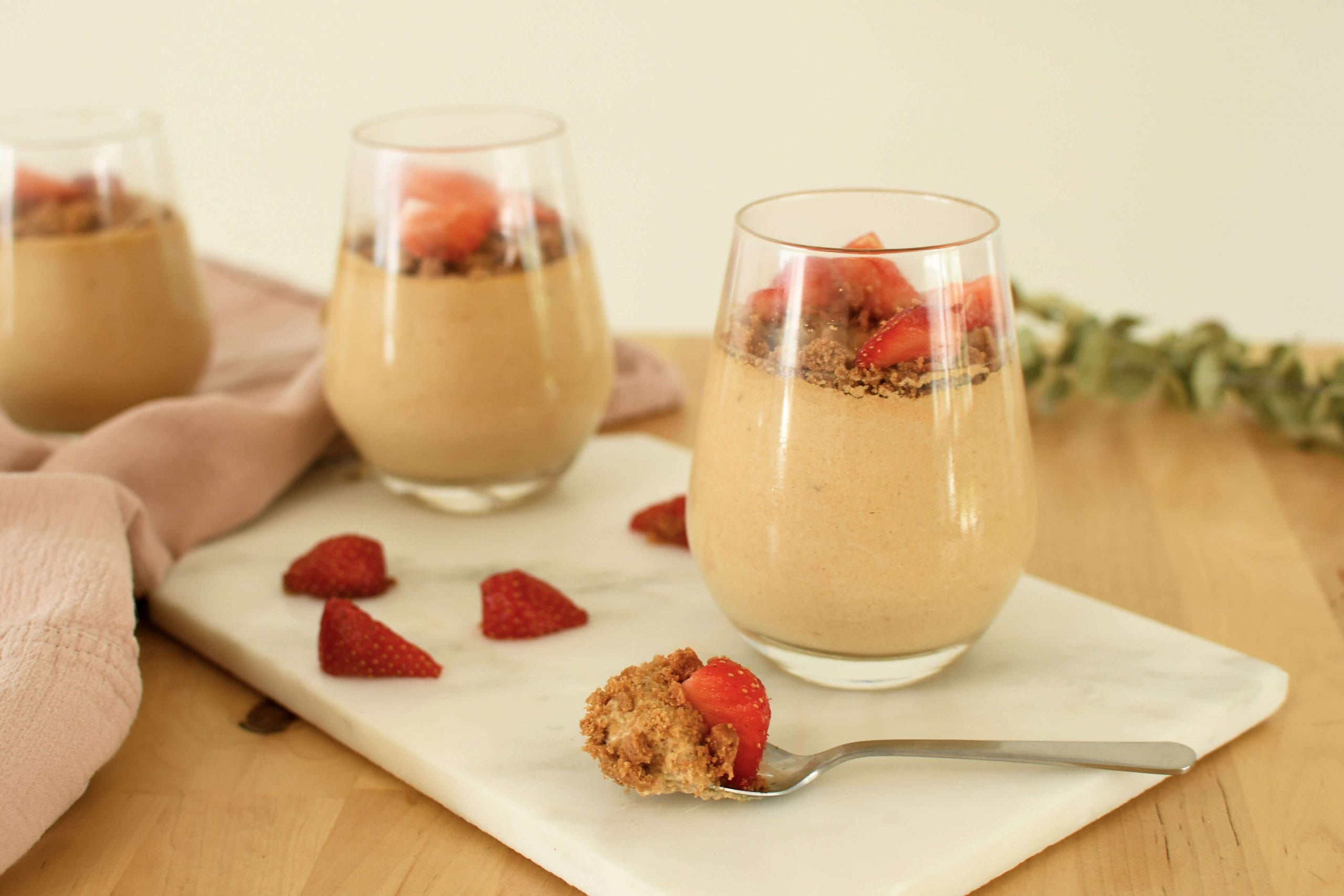 recette mousse au speculoos et aux fraises