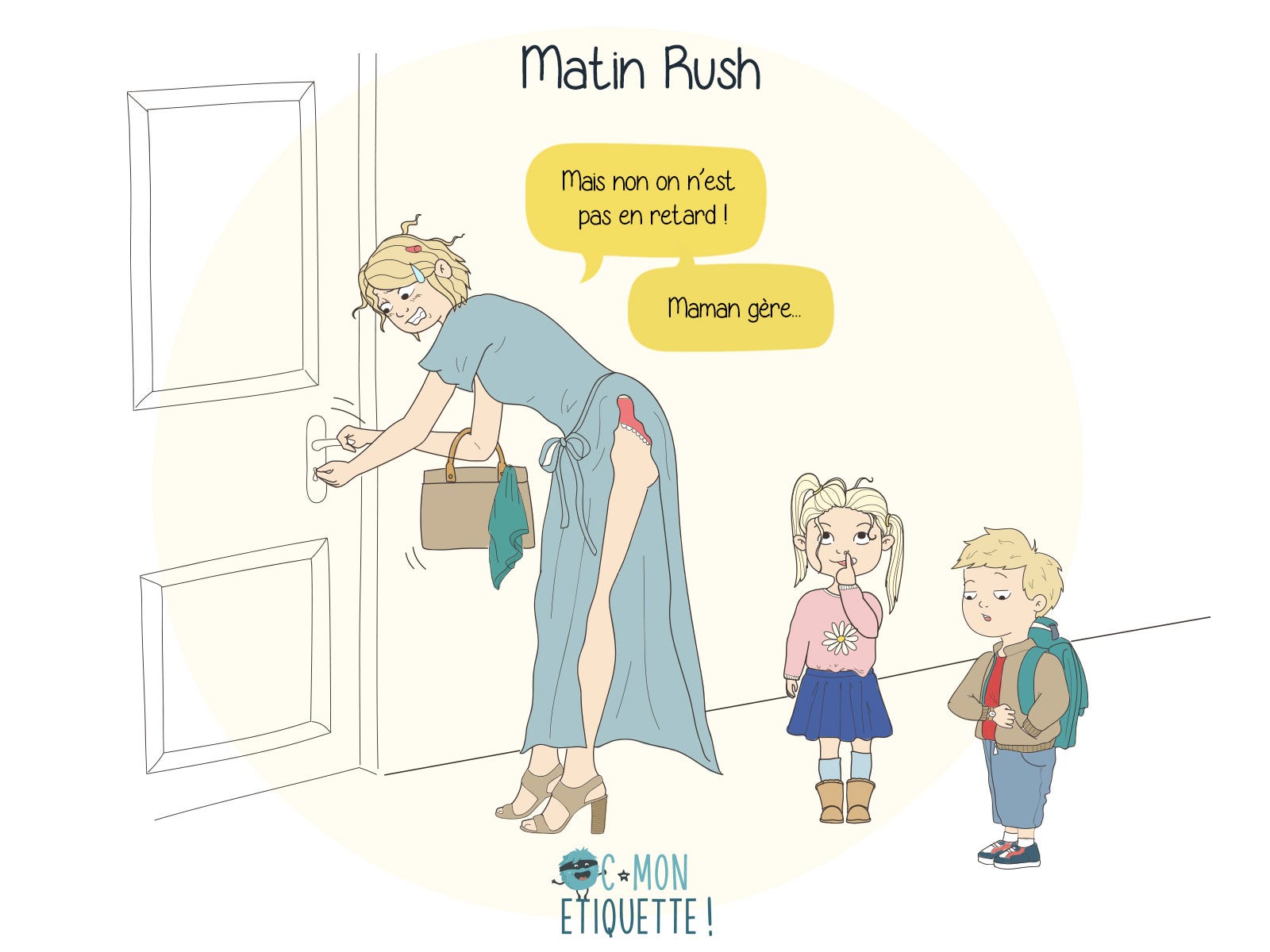 matin rush enfant humour