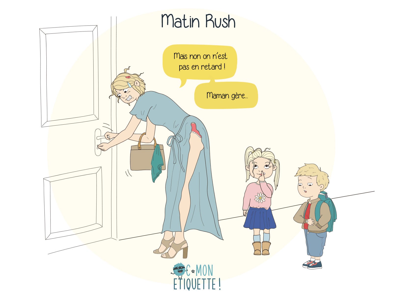 matin rush enfant humour