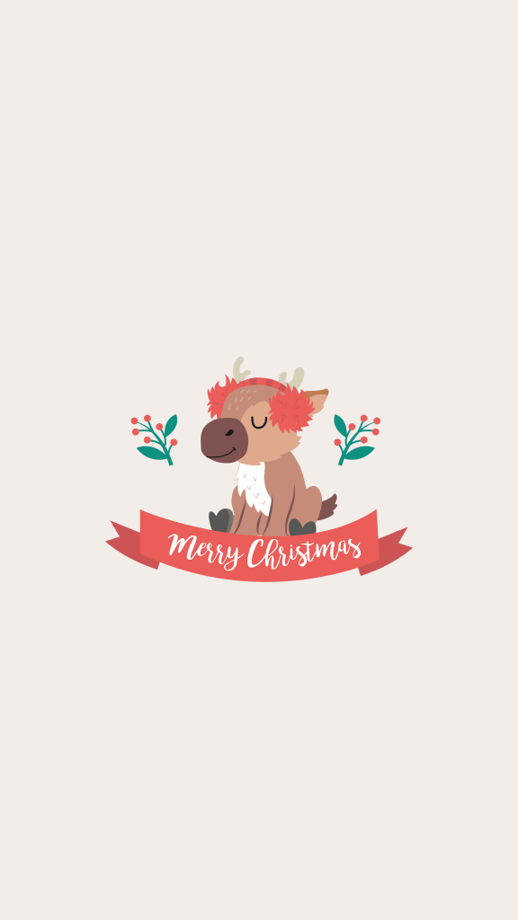 Fonds d'écran renne de Noël
