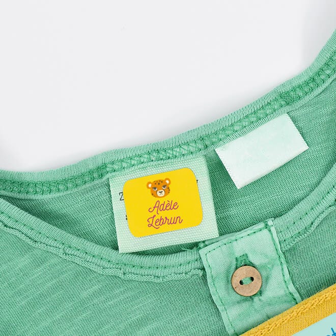 100 étiquettes Autocollantes Personnalisables Pour Vêtements Enfant - Sans Repassage, Imperméables, Pour école Et Crèche