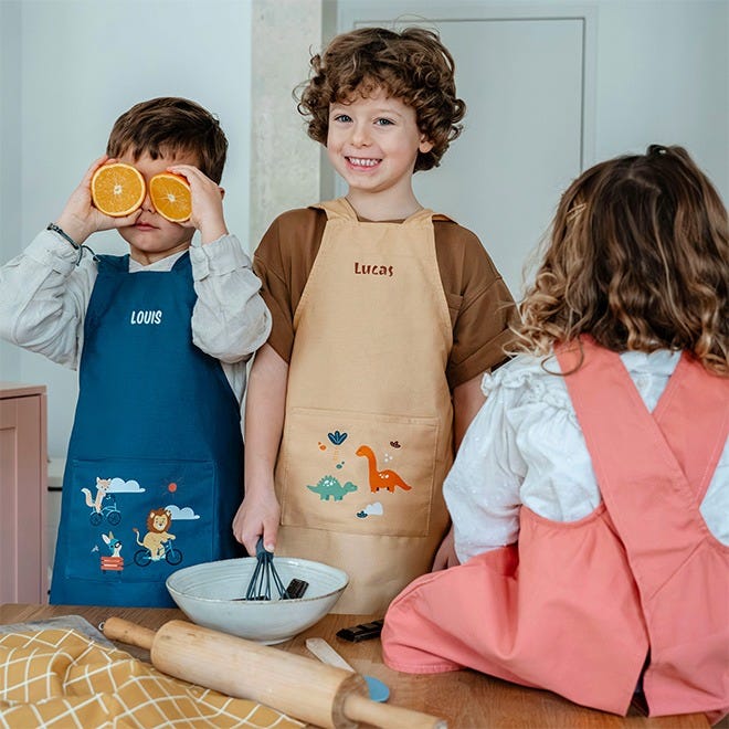 Tablier de cuisine personnalisé avec photo et texte